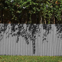 Canisse en PVC gris - 90% d'occultation