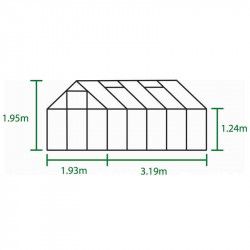 Popular 106 en verre horticole 6.20 m²