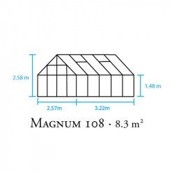 Magnum 108 en polycarbonate - 8.30 m²