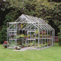 Serre de jardin Magnum 128 en verre horticole - 9.90 m²