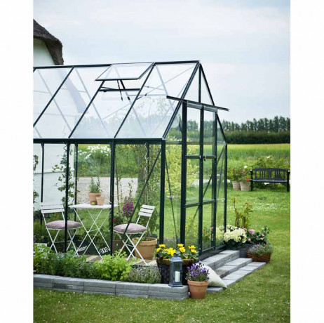 Serre de jardin Magnum 128 en verre trempé - 9.90 m²