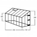 Serre en verre horticole Royal 612 - 7.20 m²