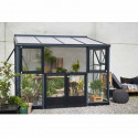 Serre adossée Véranda en verre trempé 6.6 m²