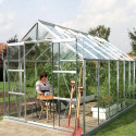 Serre en verre trempé Uranus 9.70 m²