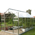 Serre en verre trempé Uranus aluminium naturel
