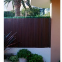 Canisse PVC imitation noyer
