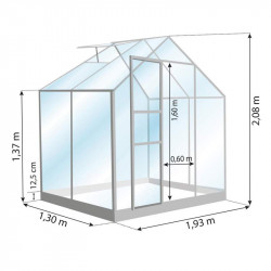 Serre de jardin Allium 2.50 m²