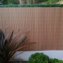 Canisse occultante en PVC imitation Teck