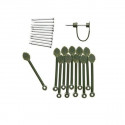 Crochets de serrage pour tuteurage en plastique vert lot de 12