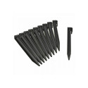 Ancres pour bordure de jardin polypropylène recyclé H 19,5x1,9x1,8 cm x 10
