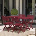 Kit MARIUS en aluminium table pliante 140x80 cm