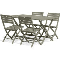 Kit MARIUS en aluminium table pliante 140x80 cm