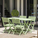 Kit MARIUS en aluminium table pliante 140x80 cm