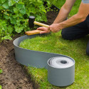 Bordure de jardin en polyéthylène recyclé H 7,5 cm x 10 m en rouleau