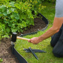 Ancres pour bordure de jardin polypropylène recyclé H 19,5x1,9x1,8 cm x 10