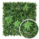 Mur végétal artificiel feuillage exotic