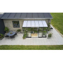 Serre adossée polycarbonate 6 mm et verre trempé 3 mm surface 7.10 m²