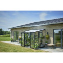 Serre adossée verre trempé et polycarbonate 4.70m²