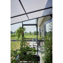 Serre adossée verre trempé et polycarbonate 4.70m²
