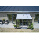 Serre adossée verre trempé et polycarbonate 4.70m²