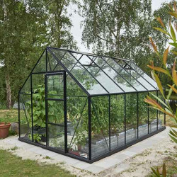 Serre de jardin en verre trempé de 9.9m²