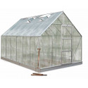 Serre de jardin verre polycarbonate 9.9m²