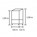 Serre de balcon Urban City en verre trempé 0.32 m²