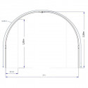 Abri tunnel pieds droits Bastide largeur 3 m pas à 2 m 
