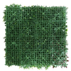 Mur végétal feuillage artificiel Oxygène 1m x 1m