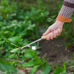 fourchette de jardinage avec levier