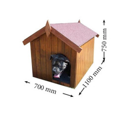 Niche pour petit chien en bois, 0.77m²