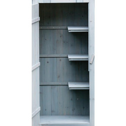 Armoire de rangement en bois bleue ou blanche - 0,28 m²