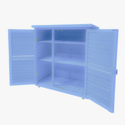 Armoire de rangement bleue - 0,25 m³