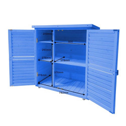Armoire de rangement bleue - 0,25 m³