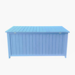 Coffre de rangement en bois bleu 0,70 m²