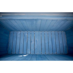Coffre de rangement en bois bleu 0,70 m²