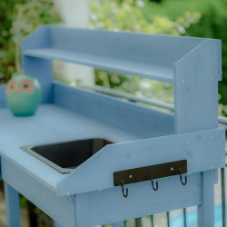 Table multi-usages en bois - hauteur 121 cm
