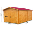 Garage en bois 17.16 m²