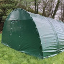 Abri tunnel pieds droits largeur 4 m pas à 1.50 m