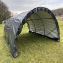 Abri tunnel pieds droits largeur 4 m pas à 1.50 m