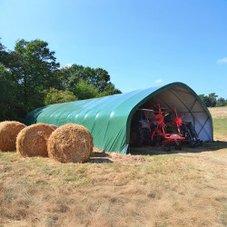 Abri tunnel largeur 9.20 m sans façade