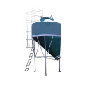 Silo monobloc cône déporté 5.60 m³ sur fond blanc