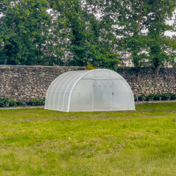 Serre tunnel Deschamps largeur 4 m pas à 2 m