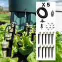Kit arrosage goutte à goutte Iriso avec 5 goutteurs, supports, tuyau et accessoires pour jardin potager