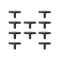 Lot de 10 tés de connexion pour tuyaux d'arrosage Iriso - Raccords en plastique noir