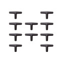 Lot de 10 tés de connexion pour tuyaux d'arrosage Iriso - Raccords en plastique noir
