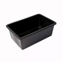 Bassin préformé 365 L Quadra seul en HDPE noir – conteneur nu sans cadre