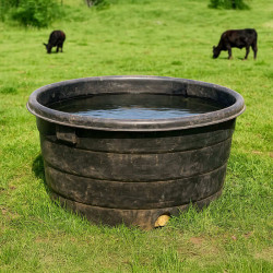 Bac pâturage 500 litres avec rebord extérieur noir