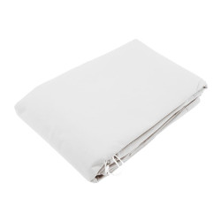 Housse d'hivernage blanche 50 g/m² pliée avec cordelette de serrage