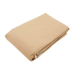 Housse d'hivernage beige 50 g/m² pliée avec cordelette de serrage